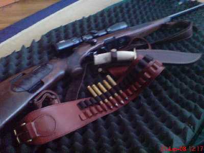 Styer mannlicher "tropen" .375 H&amp;H + Muela nož .. moja oprema za lov B)